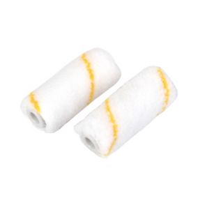 GoodHome 2½" Short Pile Microfibre Roller sleeve, Pack of 2