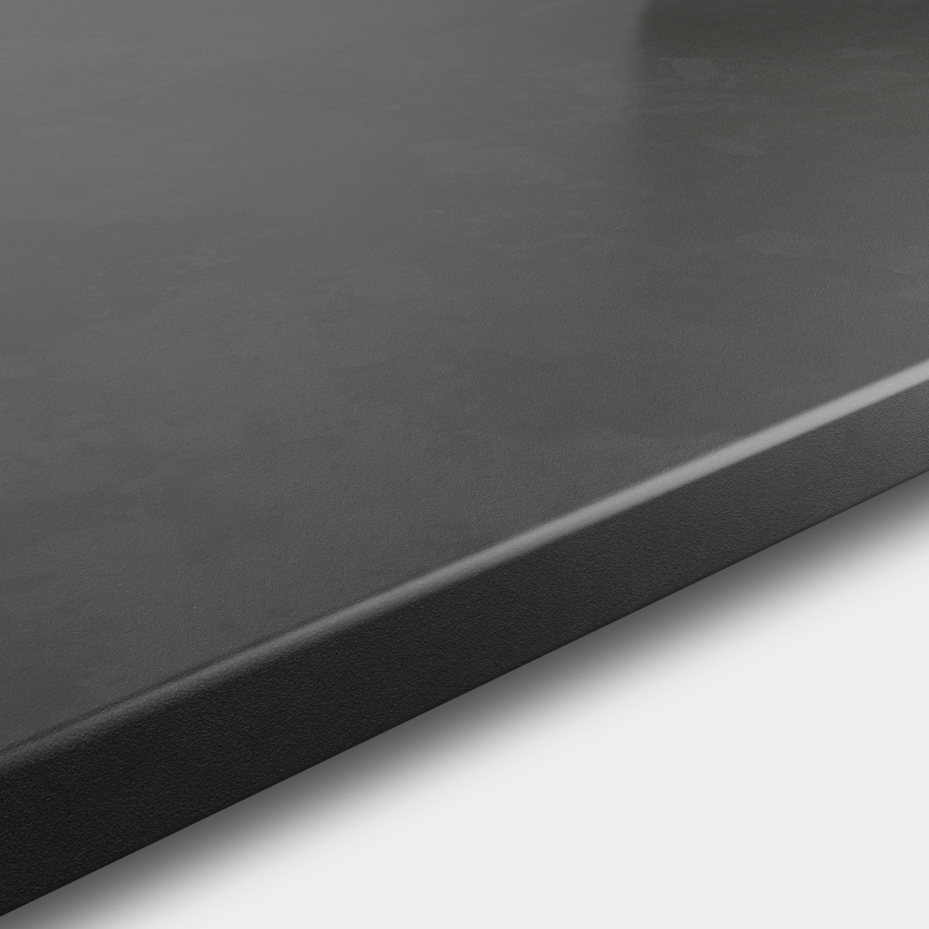 GoodHome 22mm Algiata Matt Grey Slate effect Laminate & particle board Post-formed Kitchen Breakfast bar, (L)2000mm