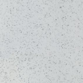 GoodHome 38mm Berberis Gloss White star sparkle effect Chipboard Kitchen Worktop, (L)3000mm