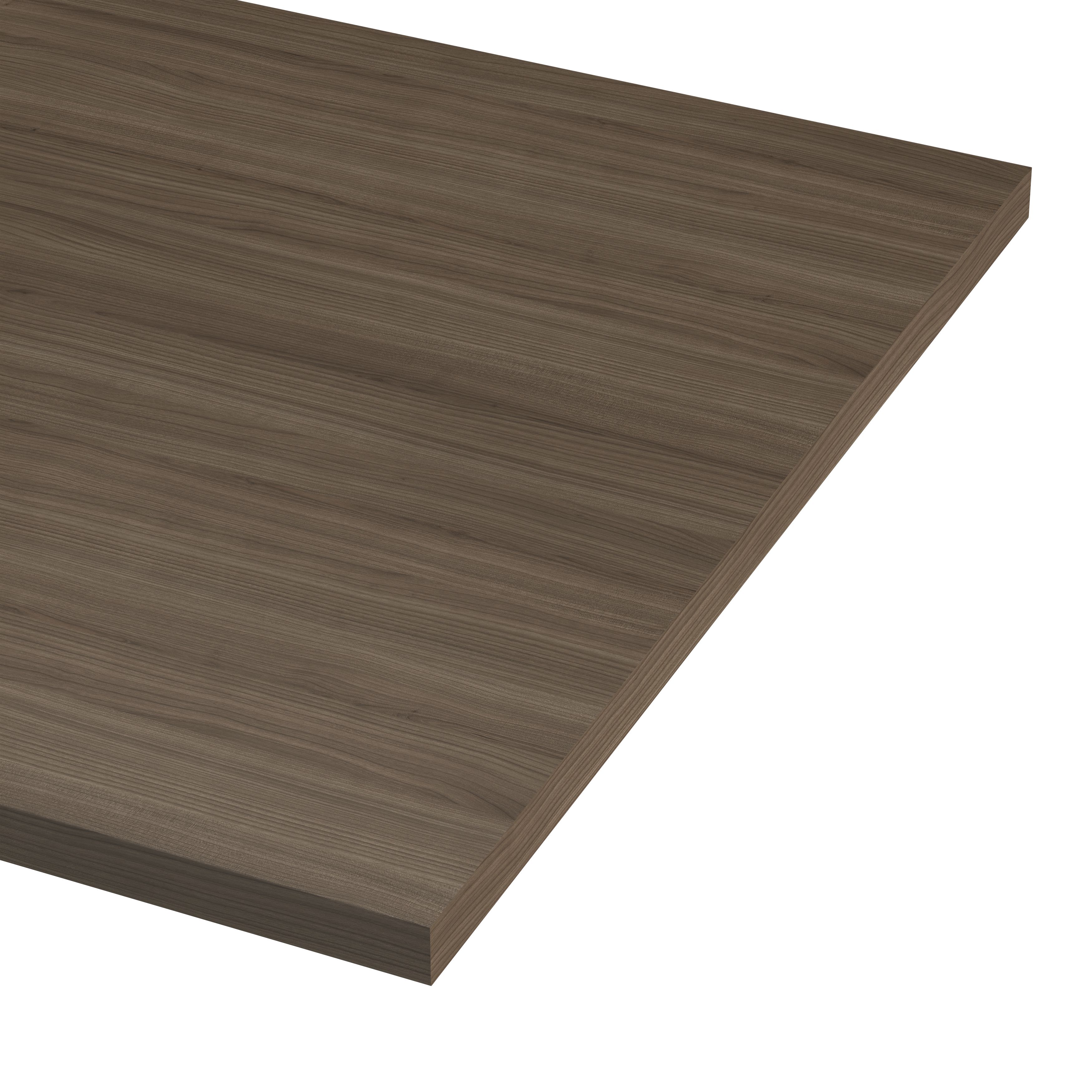 GoodHome 38mm Berberis Matt Wood effect Laminate Square edge Breakfast bar, (L)2000mm