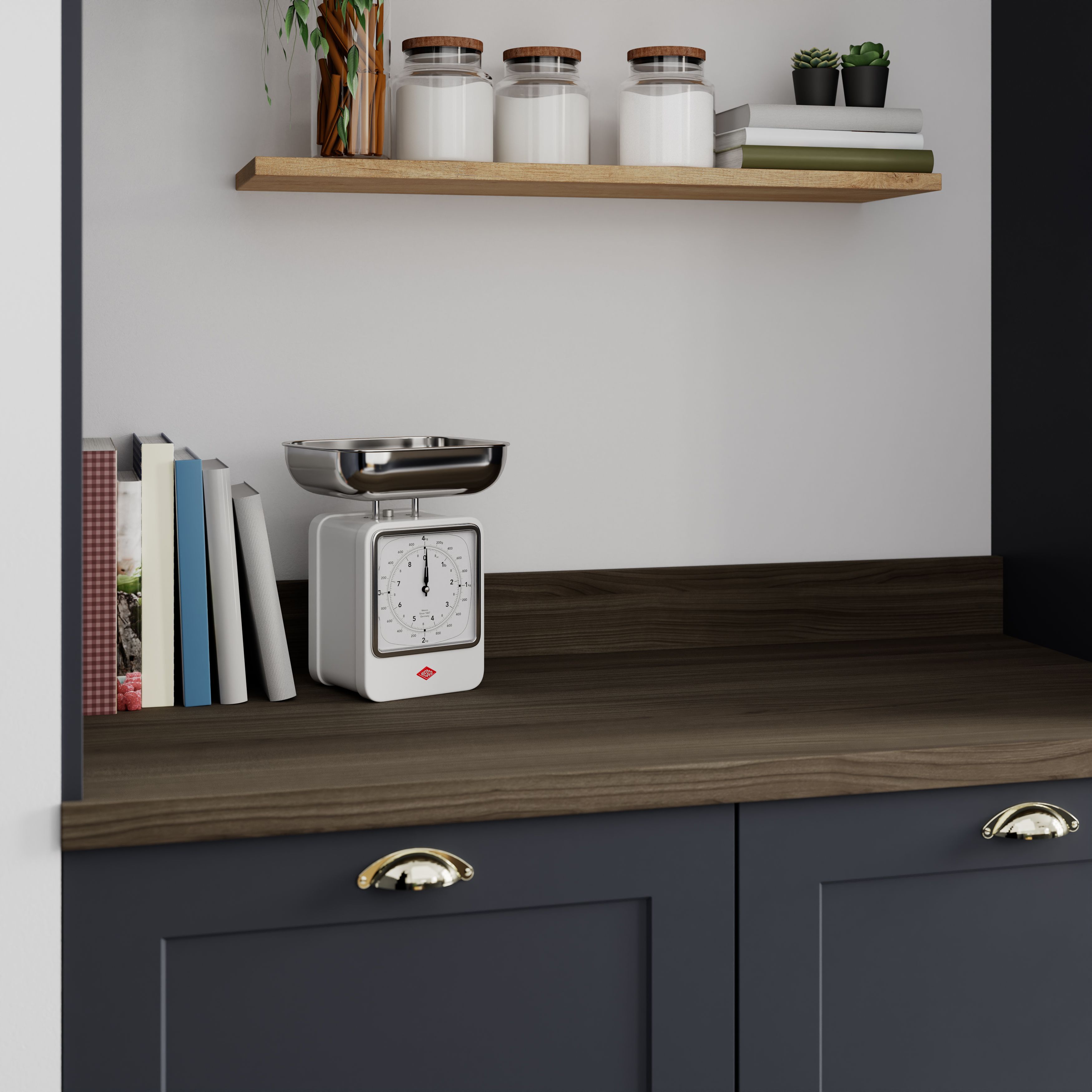 GoodHome 38mm Berberis Matt Wood effect Laminate Square edge Worktop, (L)3000mm