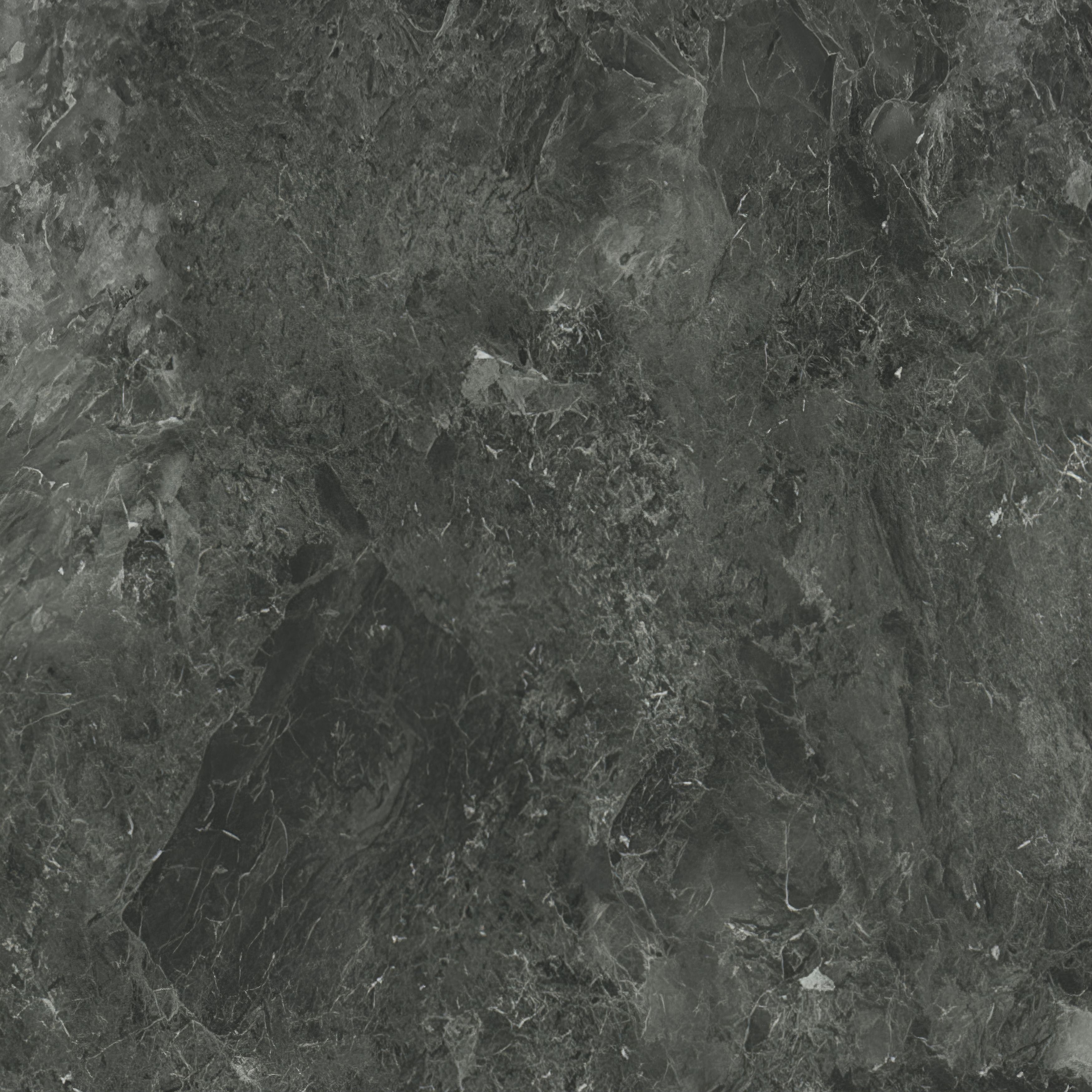 GoodHome 38mm Kala Matt Dark grey Marble effect Laminate Square edge Breakfast bar, (L)2000mm