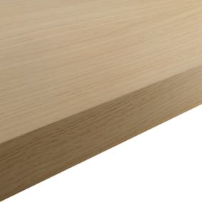 GoodHome 38mm Kala Matt Light wood effect Chipboard & laminate Square edge Kitchen Worktop, (L)3000mm
