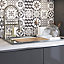 GoodHome 38mm Kala Matt White marble effect Chipboard & laminate Square edge Kitchen Worktop, (L)3000mm