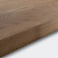 GoodHome 40mm Hinita Stained Dark wood effect Solid oak Square edge Kitchen Breakfast bar, (L)2000mm