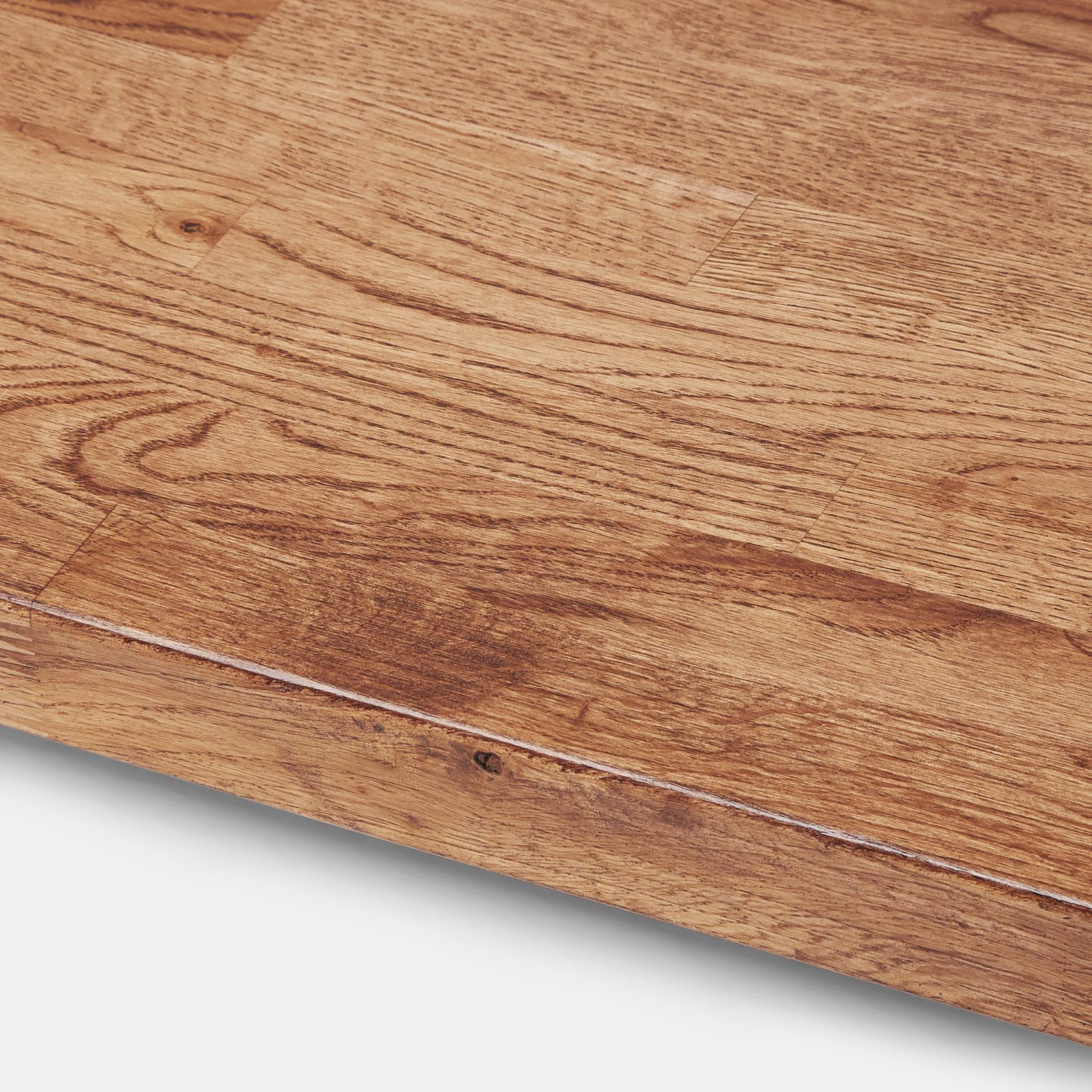 GoodHome 40mm Hinita Stained Dark wood effect Solid oak Square edge Kitchen Worktop, (L)3000mm