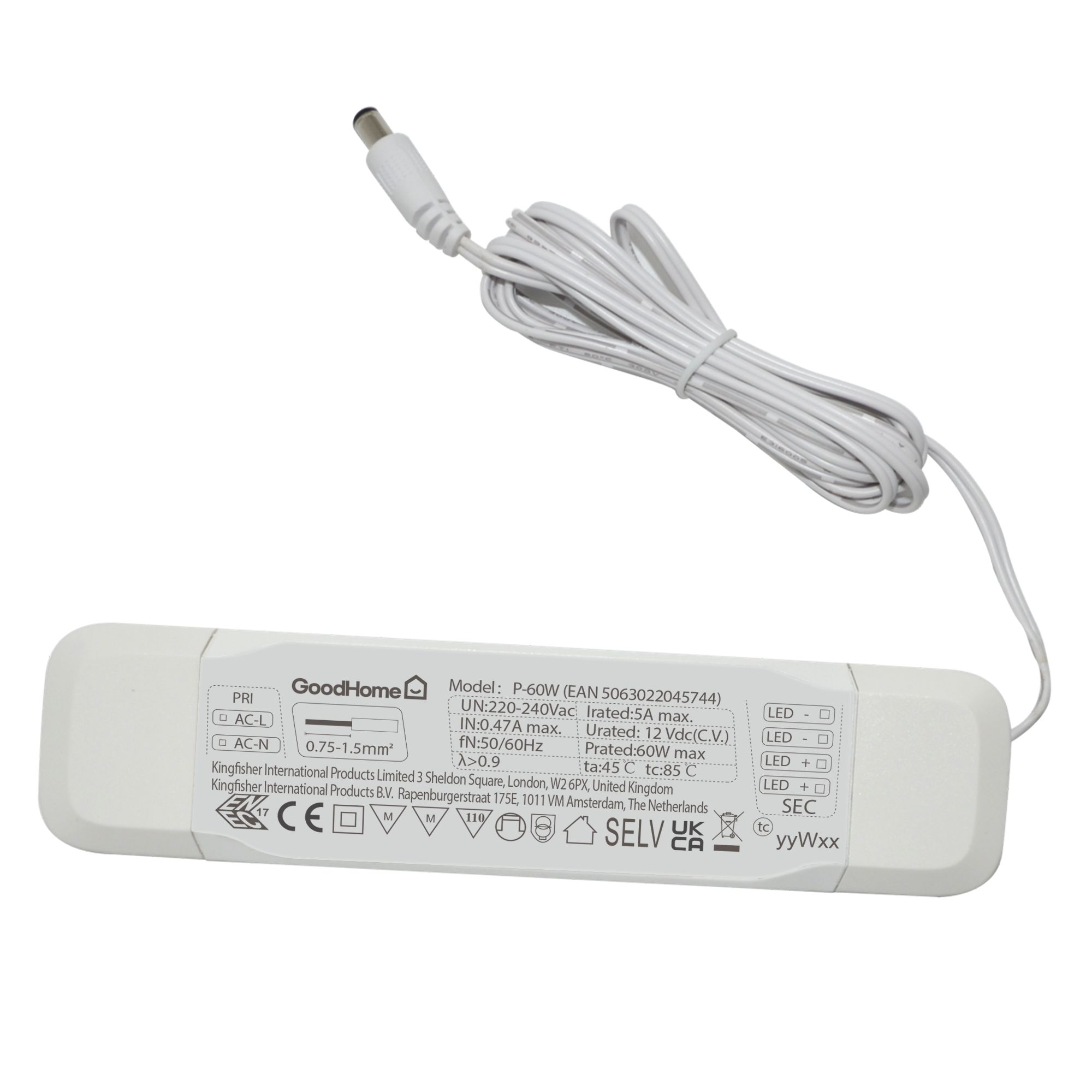 GoodHome 60W 12 light Driver 12V