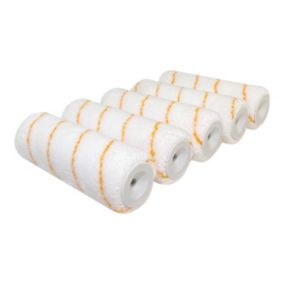 GoodHome 9" Medium Pile Woven polyester Roller sleeve, Pack of 5