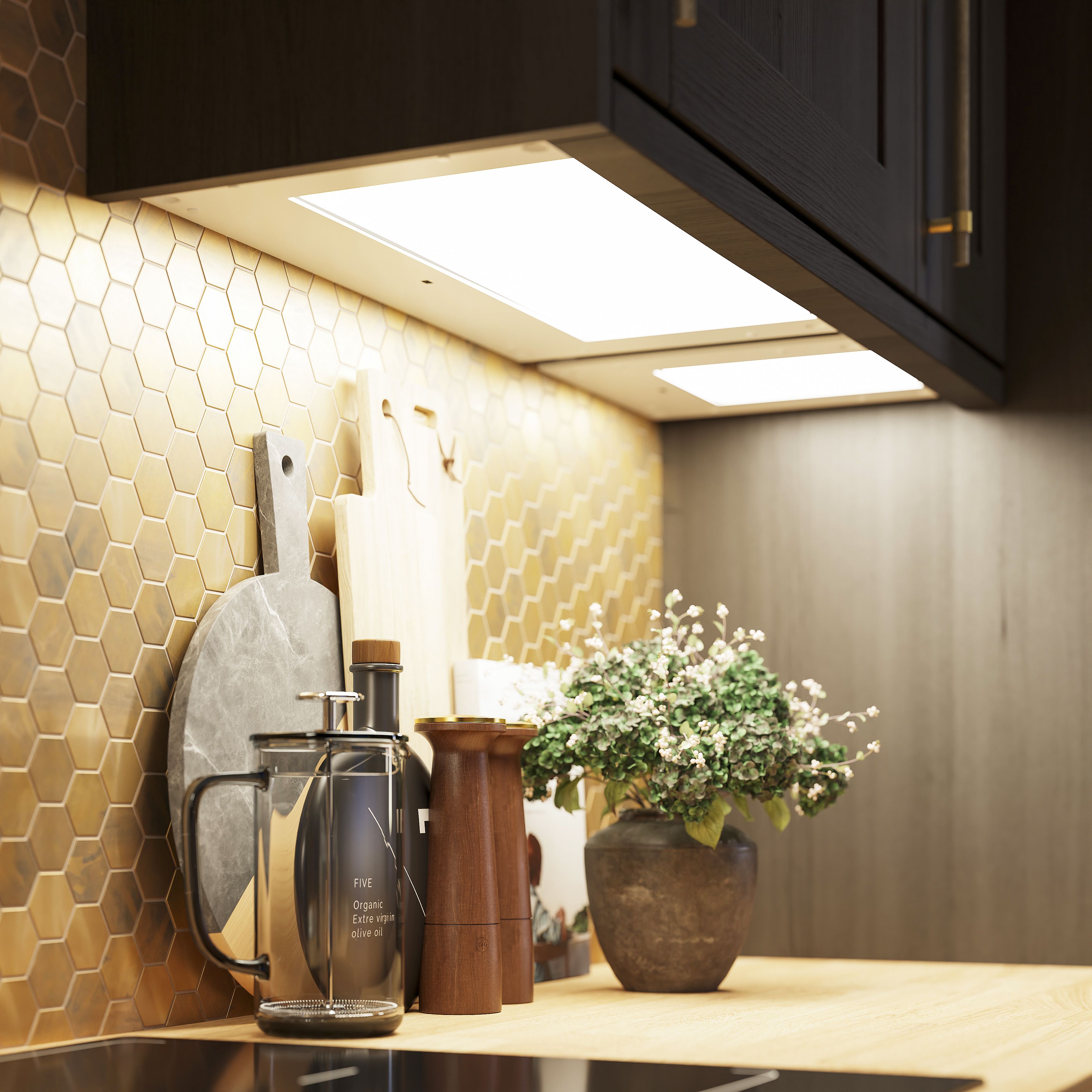 GoodHome 90W 5 light Under cabinet lighting LED driver 220-240V