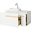 GoodHome Adriska White Vanity unit & basin set (W)1000mm