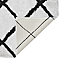 GoodHome Aetna White & black Rectangular Bath mat (L)60cm (W)40cm