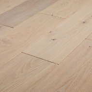 GoodHome Agung Vintage grey Oak Real wood top layer flooring, 2.05m² Set