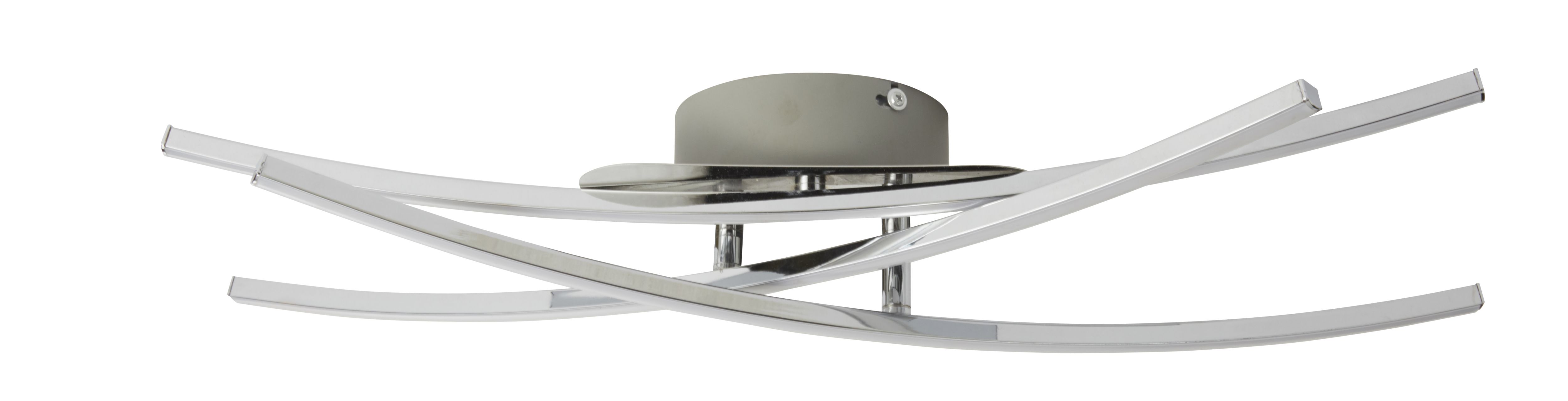 GoodHome Alani Brushed Chrome effect Ceiling light