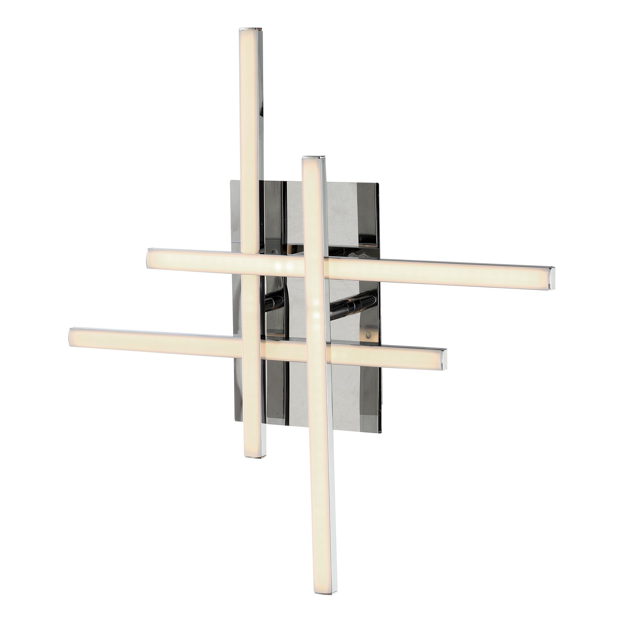GoodHome Alani Chrome effect Quadruple Wired Wall light LR31676W