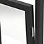 GoodHome Alara Black Clear Glass Modular Room divider panel (H)1m (W)1m