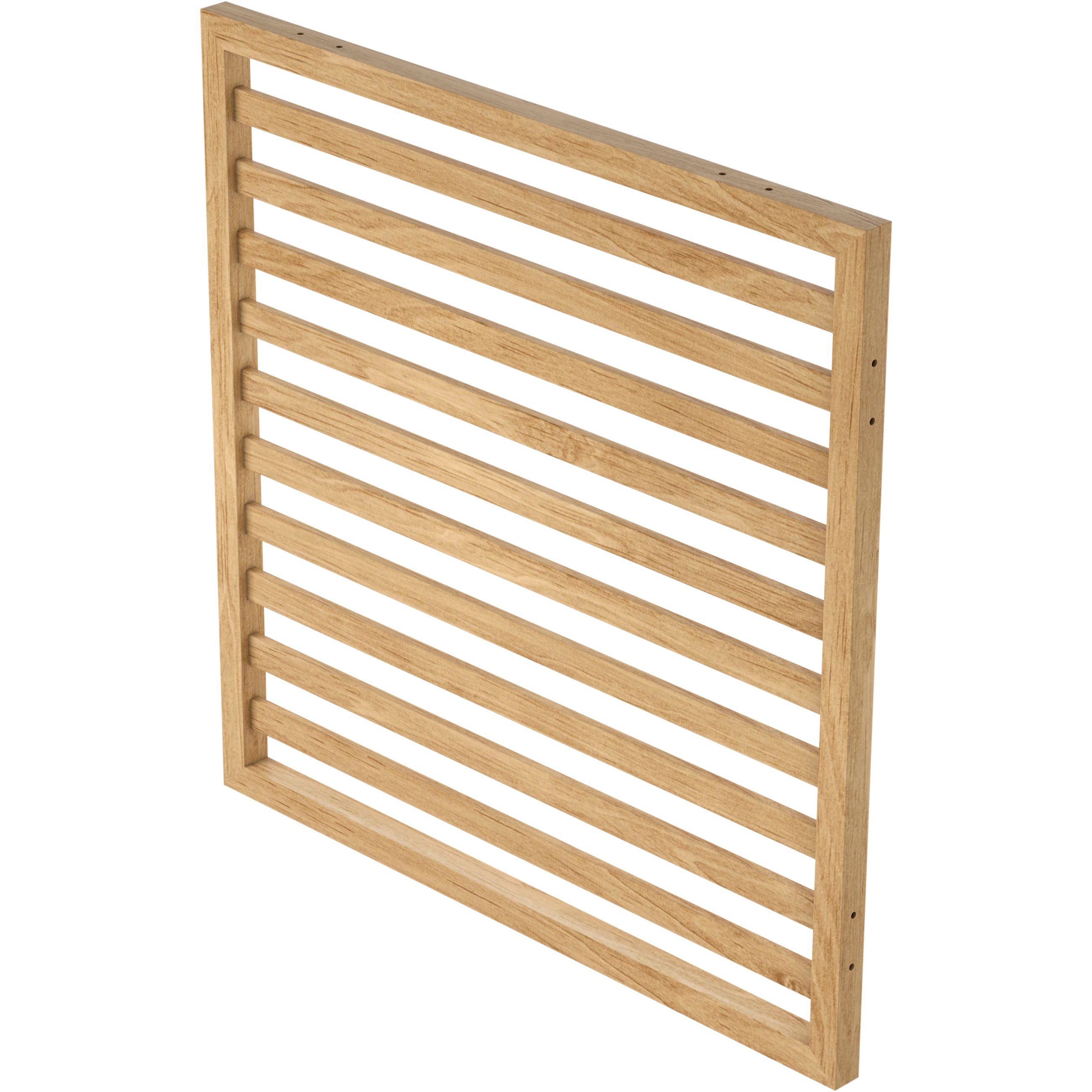 GoodHome Alara Natural Slatted Room divider panel (H)1m (W)1m Tradepoint