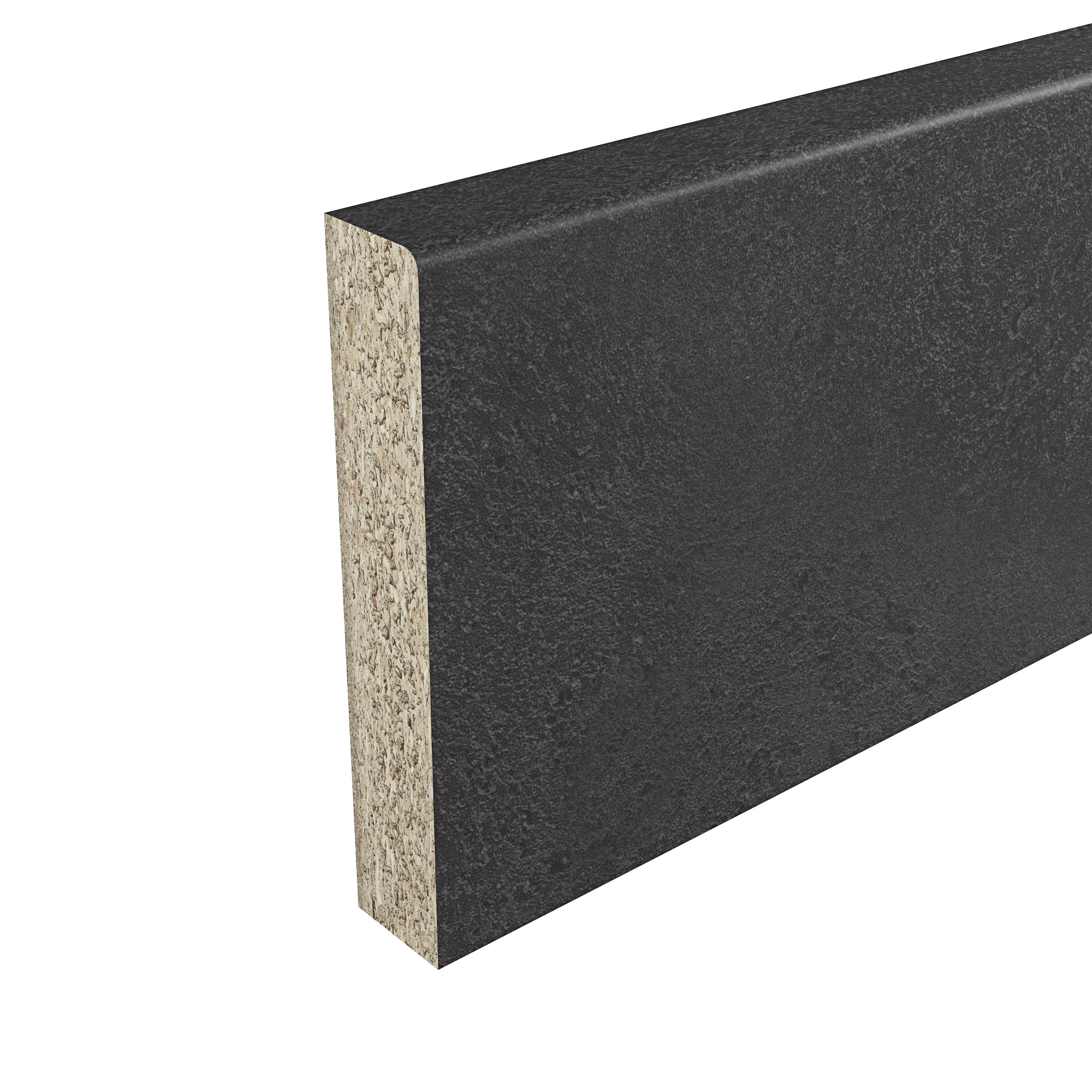 GoodHome Algiata Grey Stone effect Laminate & particle board Upstand (L)3000mm
