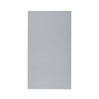 GoodHome Alisma Gloss grey slab Highline Cabinet door (W)450mm (H)715mm (T)19mm