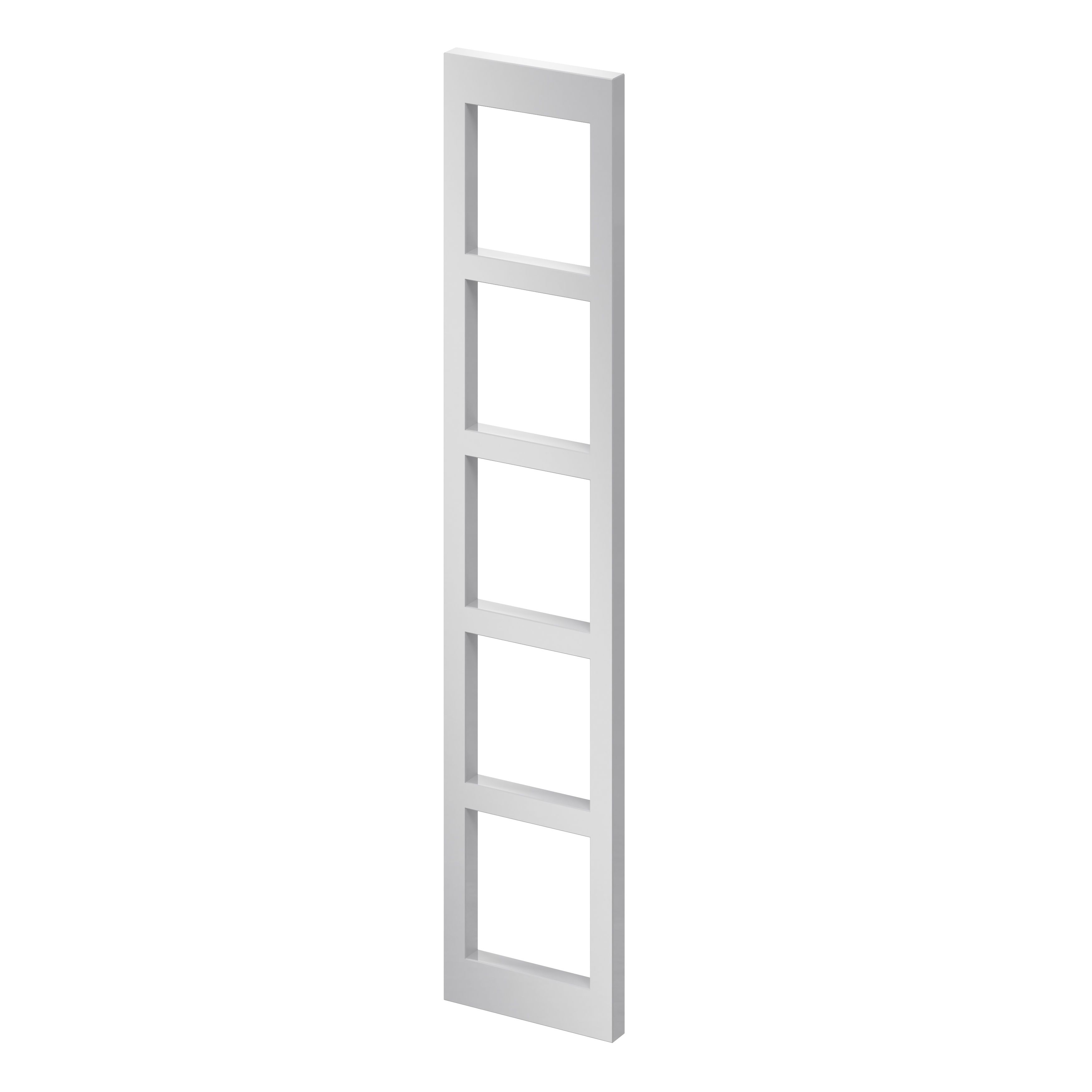 GoodHome Alisma Gloss Grey Wine rack fascia, (H)715mm (W)147mm