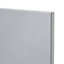 GoodHome Alisma High gloss grey slab 70:30 Larder/Fridge Cabinet door (W)600mm (H)1287mm (T)18mm