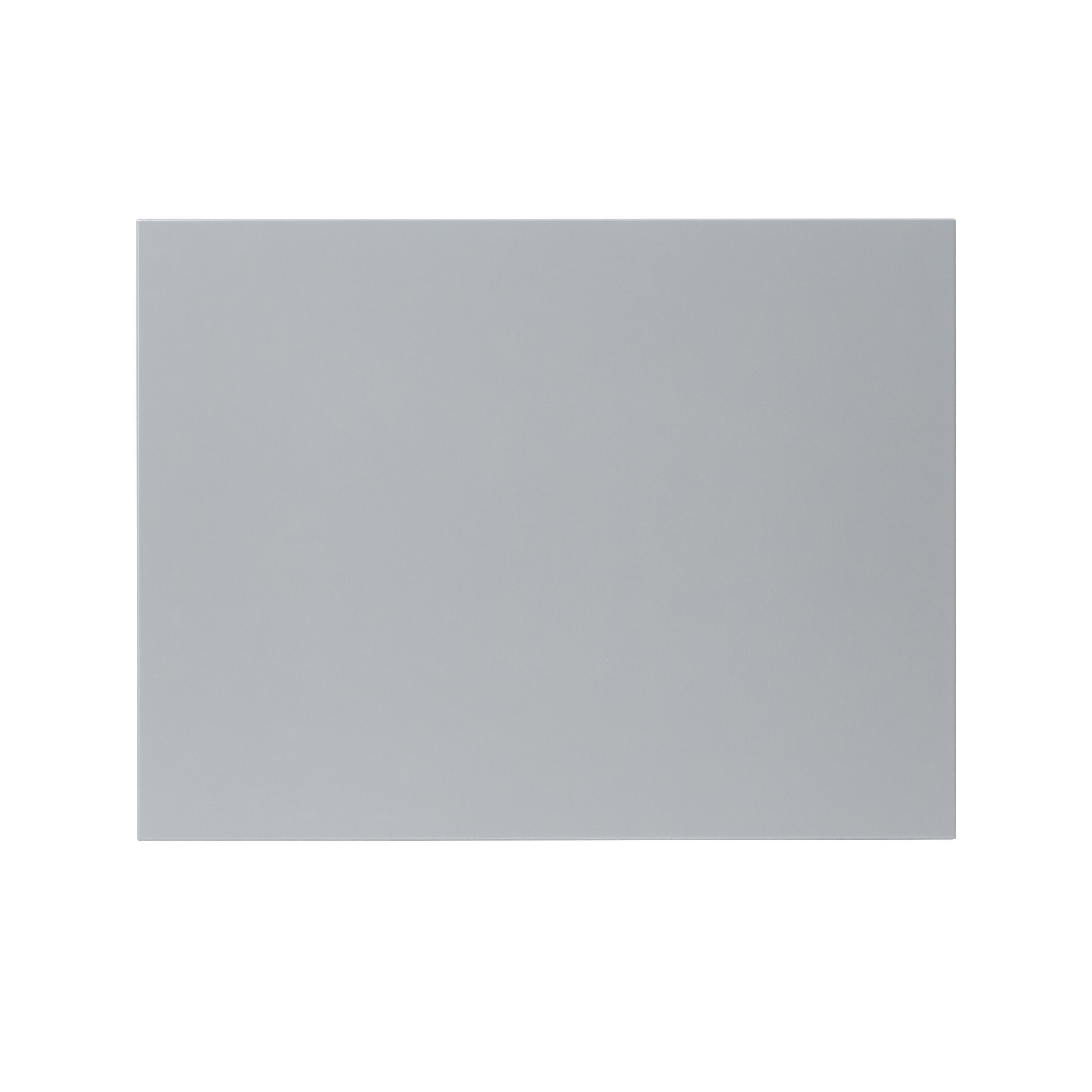 GoodHome Alisma High gloss grey slab Appliance Cabinet door (W)600mm (H)453mm (T)18mm