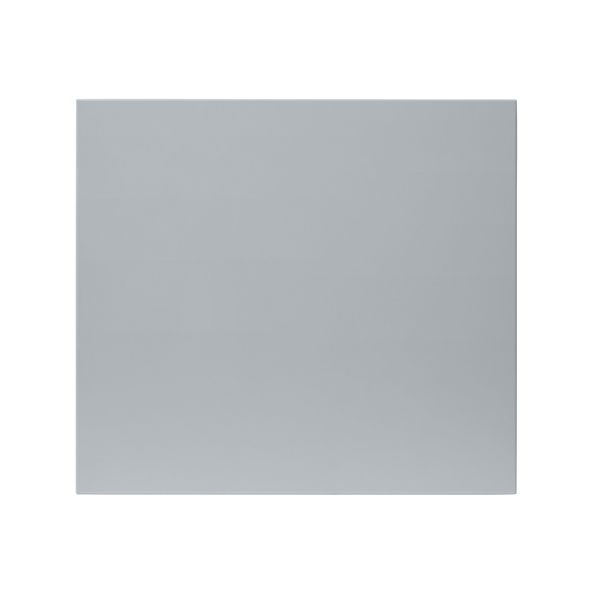 GoodHome Alisma High gloss grey slab Drawer front, bridging door & bi fold door, (W)400mm (H)356mm (T)18mm