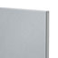 GoodHome Alisma High gloss grey slab Drawer front, bridging door & bi fold door, (W)500mm (H)356mm (T)18mm