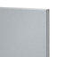 GoodHome Alisma High gloss grey slab Drawer front, bridging door & bi fold door, (W)600mm (H)356mm (T)18mm
