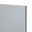 GoodHome Alisma High gloss grey slab Drawerline Cabinet door, (W)400mm (H)715mm (T)18mm