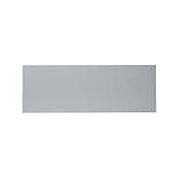 GoodHome Alisma High gloss grey slab Full height Drawer front, bridging door & bi fold door, (W)1000mm (H)356mm (T)18mm
