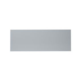 GoodHome Alisma High gloss grey slab Full height Drawer front, bridging door & bi fold door, (W)1000mm (H)356mm (T)18mm