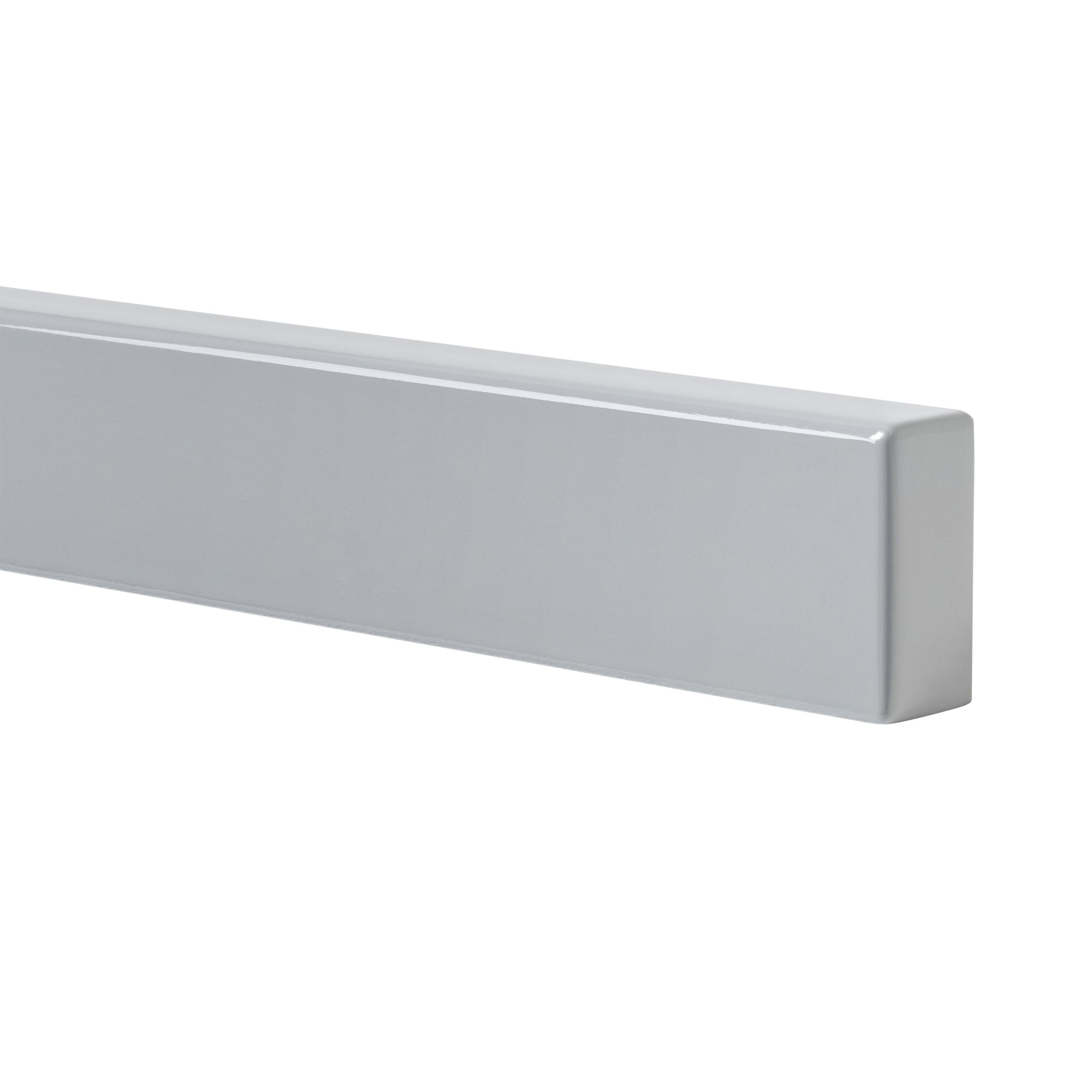 GoodHome Alisma High gloss grey slab Standard Appliance Filler panel (H)58mm (W)597mm