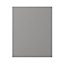 GoodHome Alisma High gloss grey slab Standard End panel (H)720mm (W)570mm