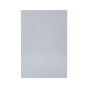 GoodHome Alisma High gloss grey slab Standard End panel (H)870mm (W)590mm