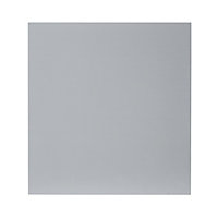 GoodHome Alisma High gloss grey slab Tall appliance Cabinet door (W)600mm (H)633mm (T)18mm