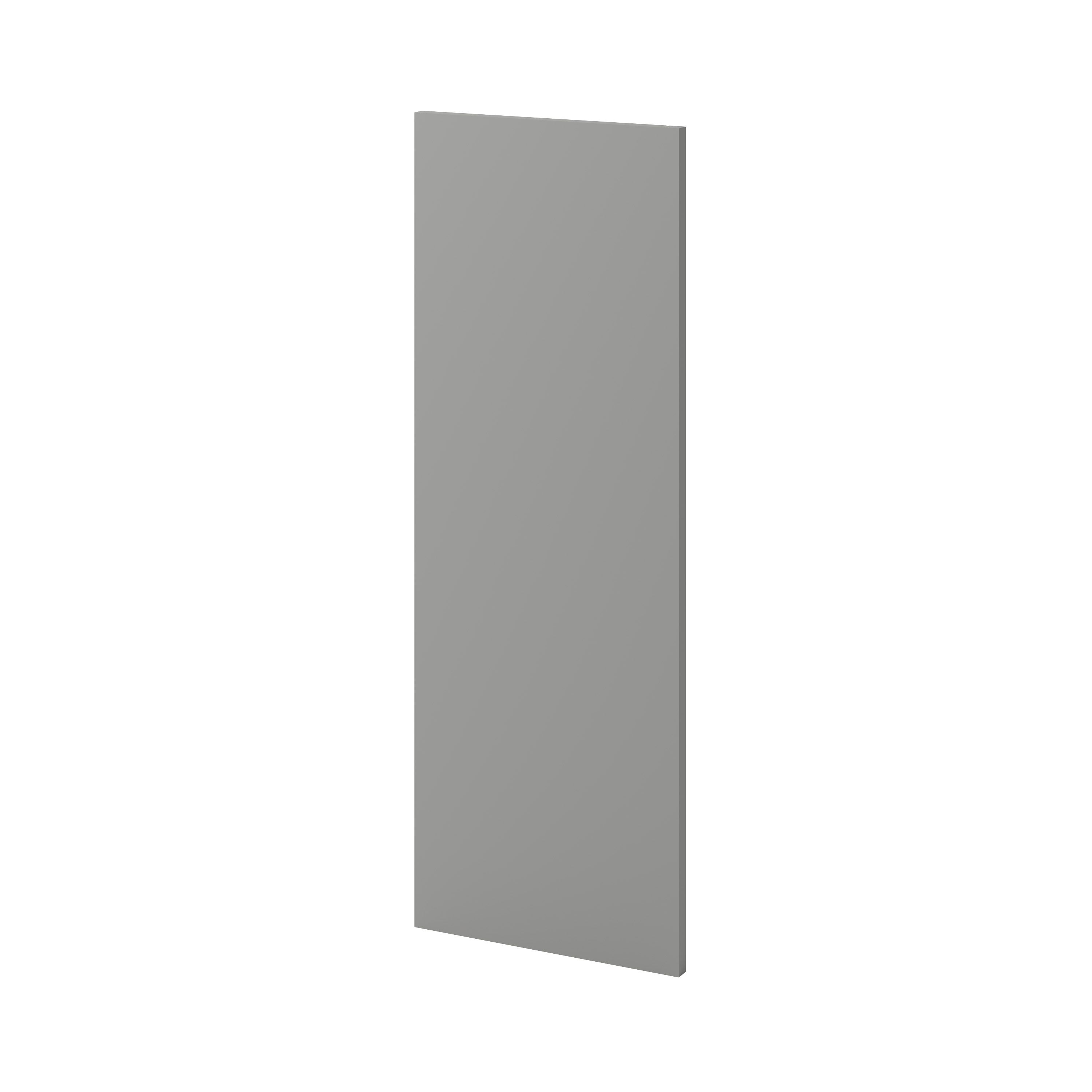 GoodHome Alisma High gloss grey slab Tall End panel (H)900mm (W)320mm