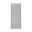 GoodHome Alisma High gloss grey slab Tall larder Cabinet door (W)600mm (H)1467mm (T)18mm