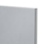 GoodHome Alisma High gloss grey slab Tall larder Cabinet door (W)600mm (H)1467mm (T)18mm