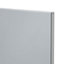 GoodHome Alisma High gloss grey slab Tall wall Cabinet door (W)150mm (H)895mm (T)18mm