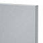 GoodHome Alisma High gloss grey slab Tall wall Cabinet door (W)400mm (H)895mm (T)18mm