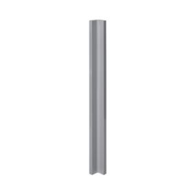 GoodHome Alisma High gloss grey slab Tall Wall corner post, (W)59mm (H)895mm