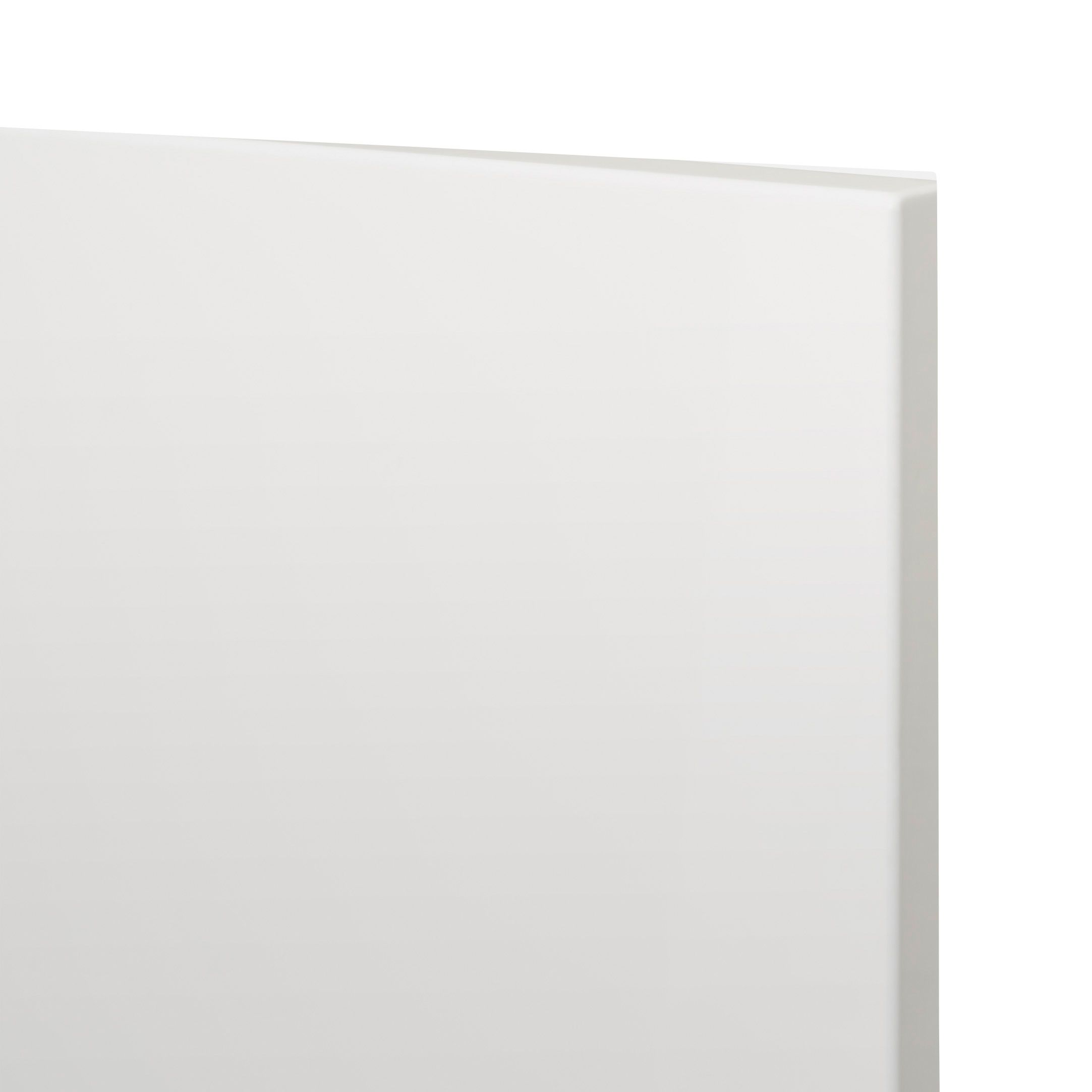 GoodHome Alisma High gloss white slab Drawer front, bridging door & bi fold door, (W)600mm (H)356mm (T)18mm