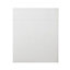 GoodHome Alisma High gloss white slab Drawerline Cabinet door, (W)600mm (H)715mm (T)18mm