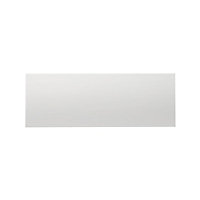 GoodHome Alisma High gloss white slab Full height Drawer front, bridging door & bi fold door, (W)1000mm (H)356mm (T)18mm