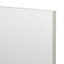 GoodHome Alisma High gloss white slab Larder/Fridge Cabinet door (W)300mm (H)1287mm (T)18mm