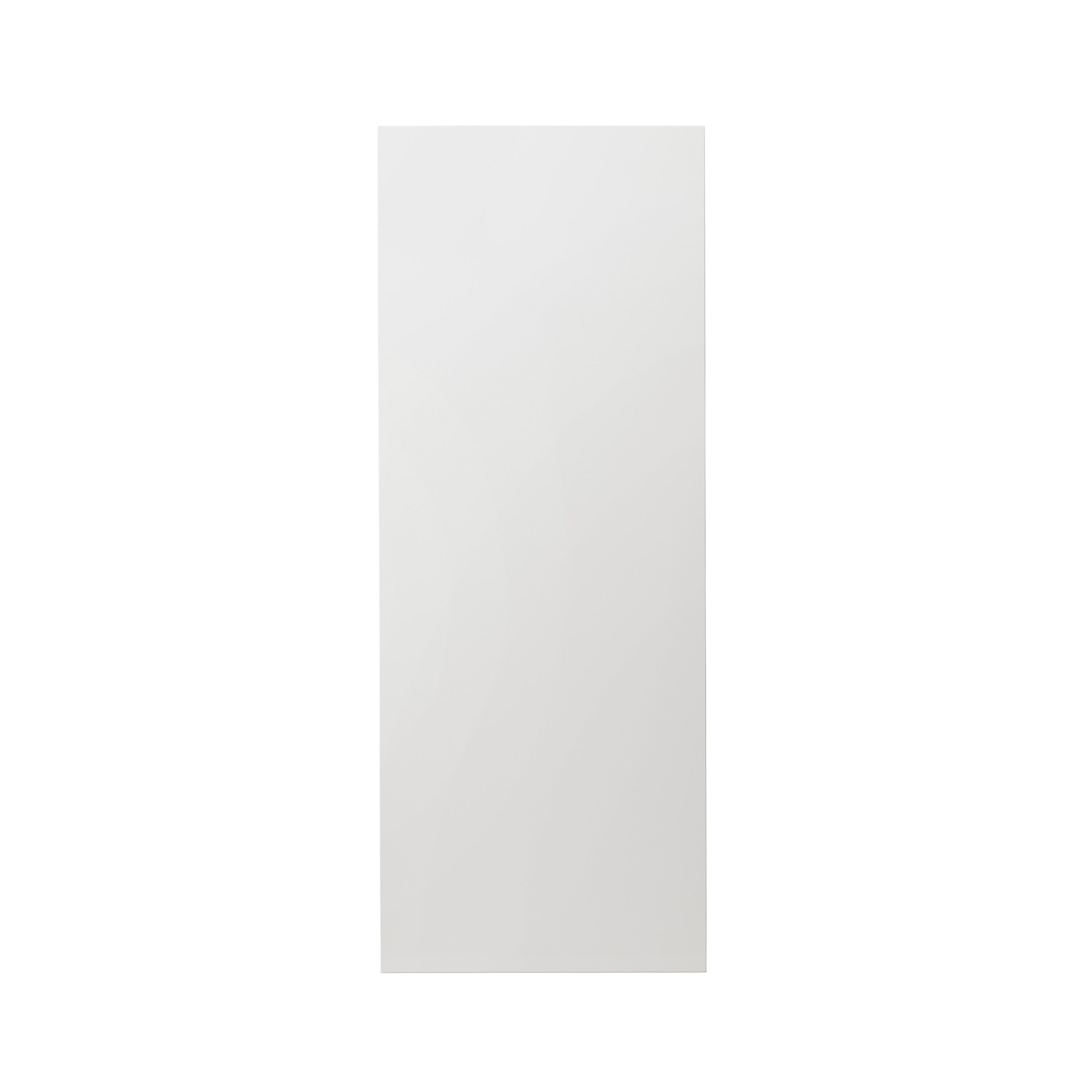 GoodHome Alisma High gloss white slab Larder/Fridge Cabinet door (W)500mm (H)1287mm (T)18mm