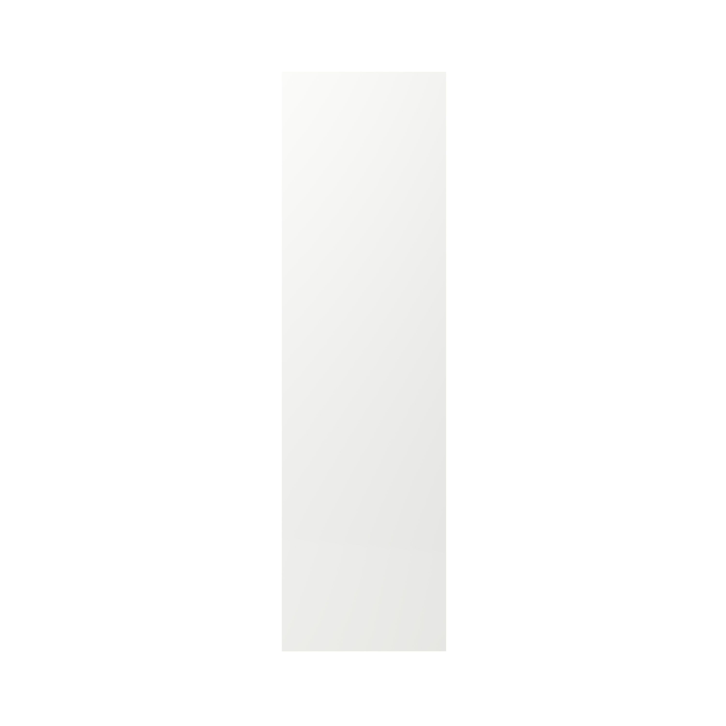 GoodHome Alisma High gloss white slab Standard End panel (H)2010mm (W)570mm, Pair