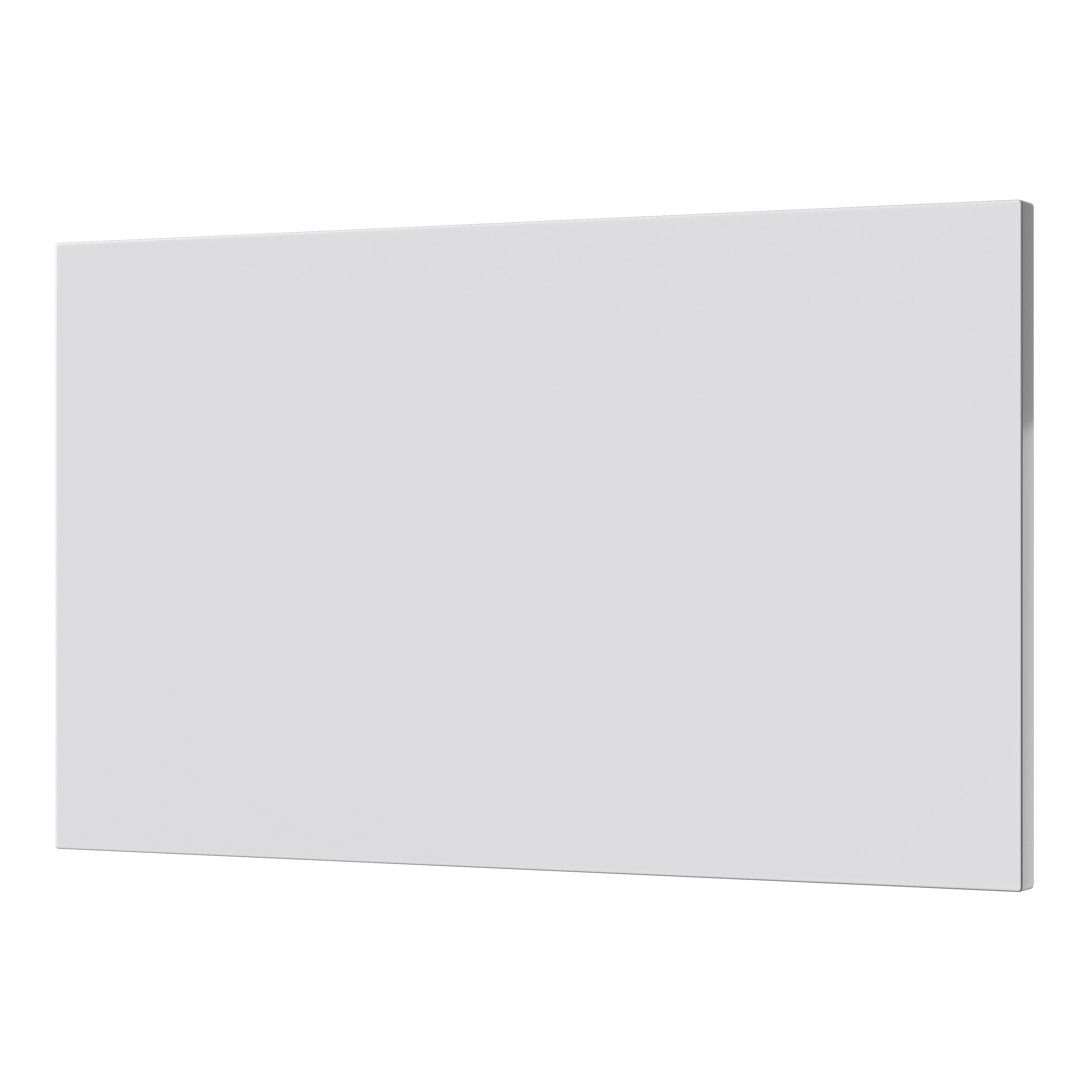 GoodHome Alisma Innovo handleless gloss light grey slab Drawer front, bridging door & bi fold door (W)600mm of 2