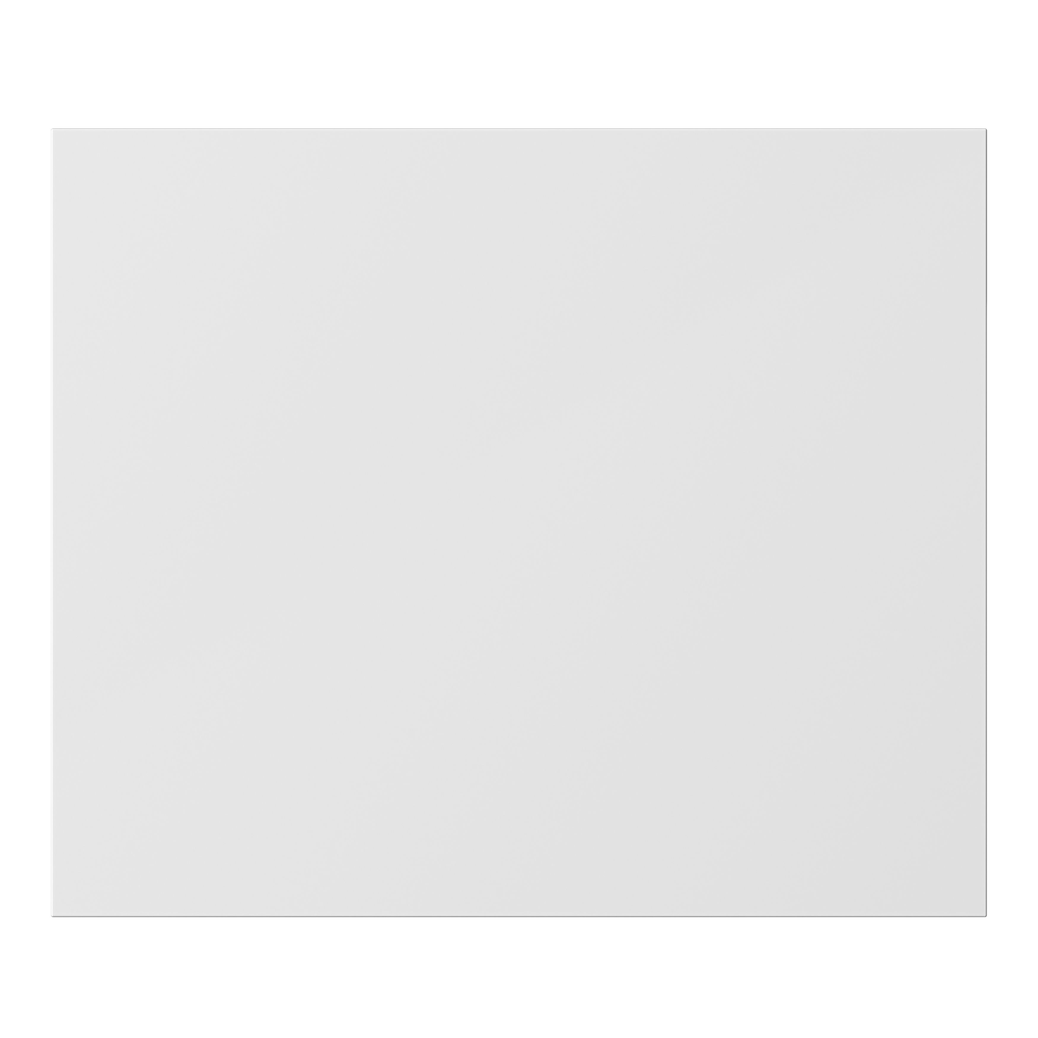 GoodHome Alisma Innovo handleless High gloss white Slab Drawer front, bridging door & bi fold door
