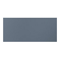 GoodHome Alisma Matt blue Drawer front, bridging door & bi fold door, (W)800mm (H)356mm (T)18mm